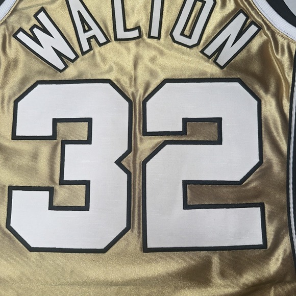 75th Gold Swingman Bill Walton Trail Blazers Jersey NWT Small - Picture 8 of 8